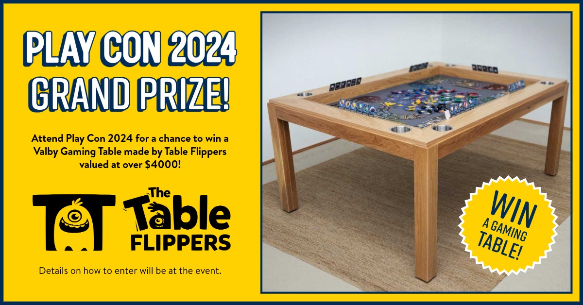 Gaming Table | Featured Image for Play Con 2024 - Grand Prize Blog by Play Con